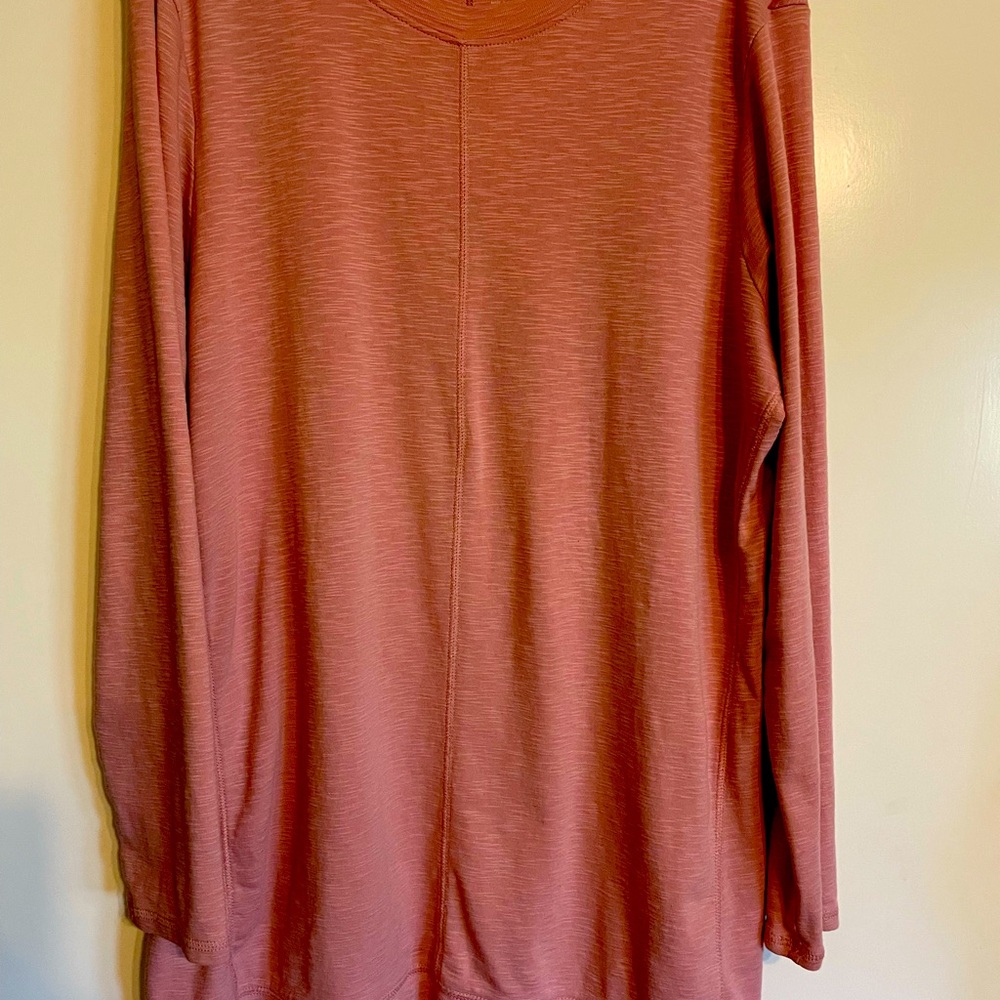 JJill pink tunic L long sleeve